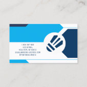 Badminton Coach Visitekaartje (Achterkant)