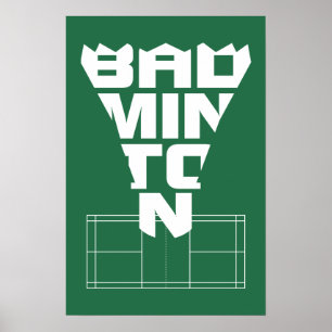 Badminton Court Poster 2