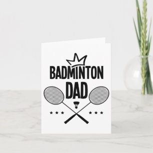 Badminton Dad Badminton Player Shuttle Indoor Spor Kaart