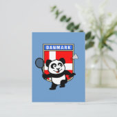 Badminton Denmark Panda Briefkaart (Staand voorkant)