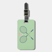 Badminton Design Bagagelabels (Voorkant verticaal)