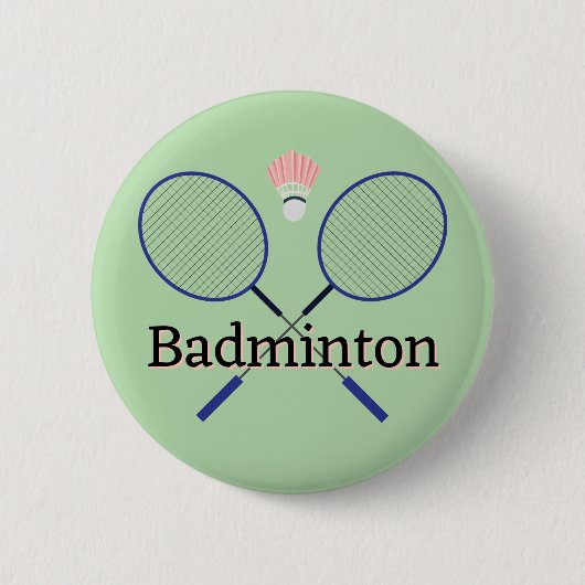 Badminton Design Button (Voorkant)
