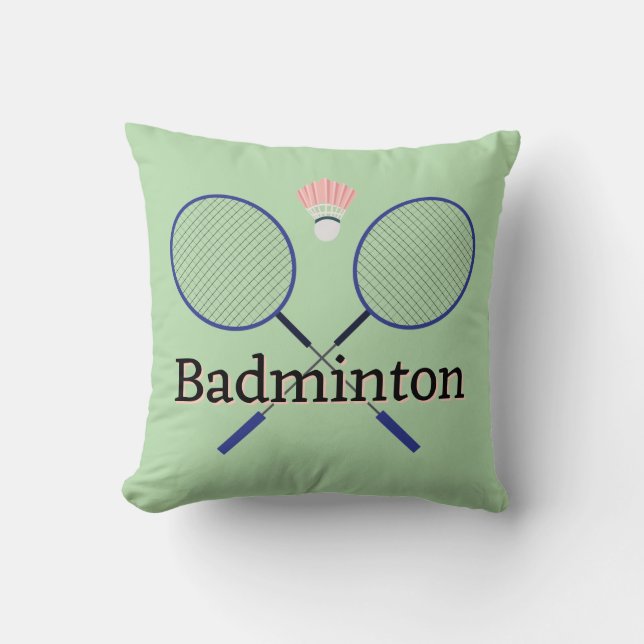 Badminton Design Sierkussen (Voorkant)