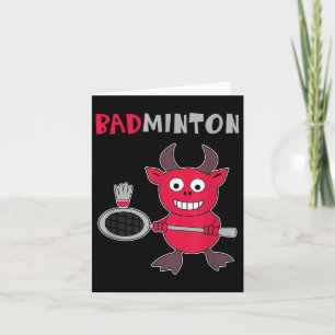 Badminton Devil Badminton Player Shuttle Sports SM Kaart