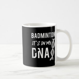 Badminton DNA voor de badmintonspeler Koffiemok