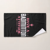 Badminton - een Badminton-houding Handdoek (Handdoek)