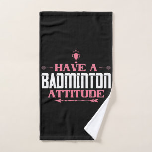 Badminton - een Badminton-houding Handdoek