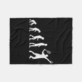 Badminton Evolution Shuttle Funny Fleece Deken (Voorkant (Horizontaal))