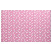 Badminton filles nom tissu motif rose (Fat Quarter)