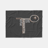 Badminton Fleece Deken (Voorkant (Horizontaal))