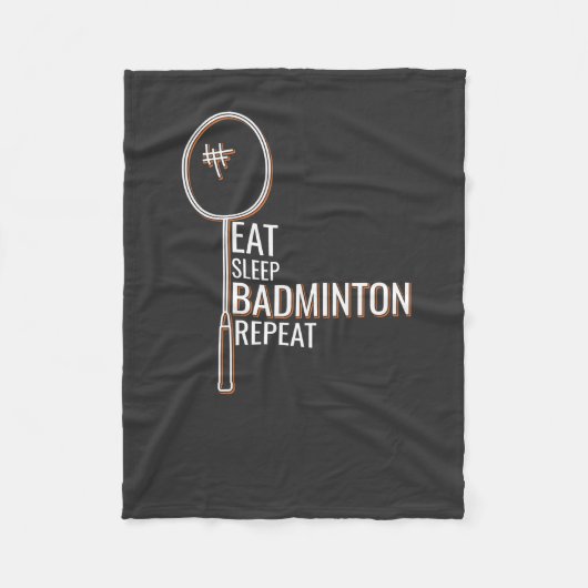 Badminton Fleece Deken (Voorkant)