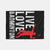 Badminton fleece deken (Voorkant (Horizontaal))