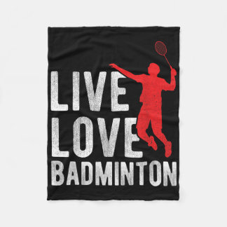 Badminton fleece deken