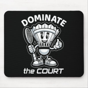 Badminton Forever Cartoon Shuttle En Racket Grafie Muismat