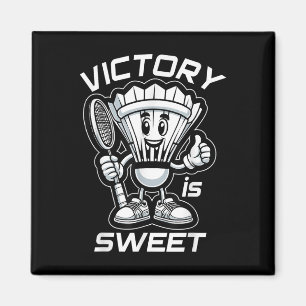 Badminton Forever Cartoon Shuttle en Racket Graph Magneet