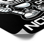 Badminton Forever Cartoon Shuttle en Racket Graph Poster (Hoek)