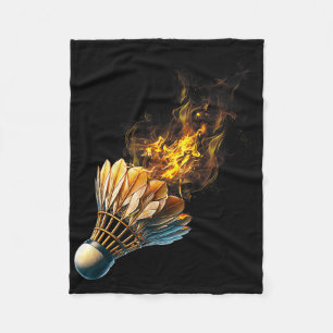 Badminton Game Liefhebber Slecht Woorden Shuttle B Fleece Deken