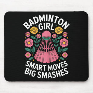 Badminton Girl Shuttle Funny Badminton Muismat