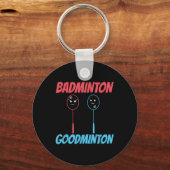 Badminton Goodminton Racket Meme Sleutelhanger (Voorkant)