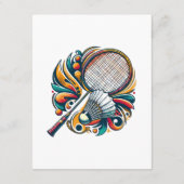 Badminton Grafisch Informatiekaartje (Achterkant)