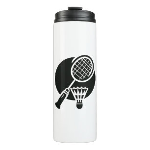 Badminton Grafisch Thermosbeker