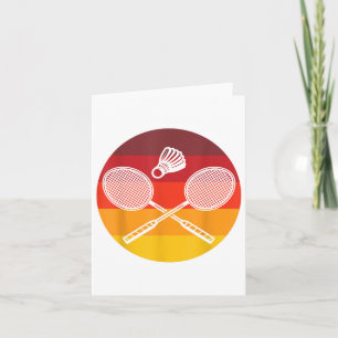 Badminton Grafische Badminton Speler Shuttle Sport Kaart