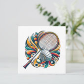 Badminton Graphic (Staand voorkant)