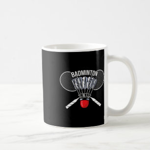 Badminton Graphic Badminton Player Shuttle Sports Koffiemok