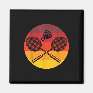 Badminton Graphic Badminton Player Shuttle Sports Magneet