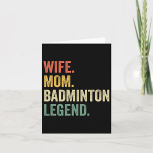 Badminton Grappig Vrouw Moeder Legende Moeders Da Kaart