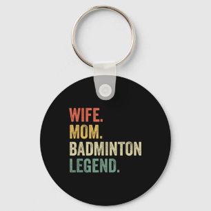 Badminton Grappig Vrouw Moeder Legende  Moeders Da Sleutelhanger