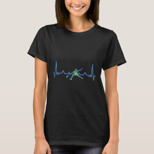 Badminton hartslag t-shirt