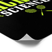 Badminton Het is een rakelet Science Man Vrouwen g Poster (Hoek)