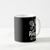 Badminton, het is racketwetenschap koffiemok (Voorkant rechts)