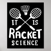 Badminton, het is racketwetenschap poster (Voorkant)