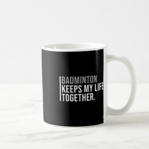 Badminton Hobby Badminton Speler Quote Koffiemok