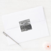 Badminton House in de provincie Gloucester Vierkante Sticker (Envelop)