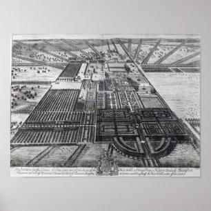 Badminton House in het graafschap Gloucester Poster