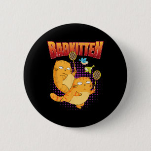 Badminton I Badkitten Cat I Badminton Racket Shutt Ronde Button 5,7 Cm
