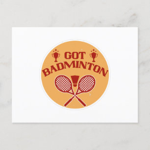 Badminton - Ik heb Badminton Briefkaart