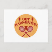 Badminton - Ik heb Badminton Briefkaart (Voorkant)