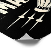 Badminton ik kwam shuttle smashen poster (Hoek)