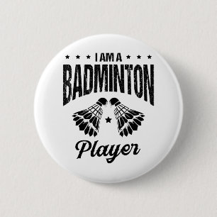 Badminton Is Mijn Leven Badminton Speler Shuttle  Ronde Button 5,7 Cm