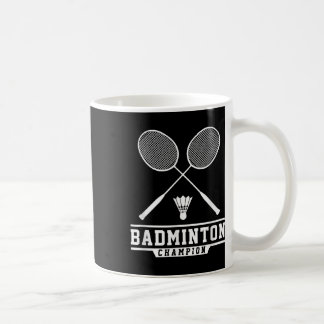 Badminton Kampioen Badminton Speler Shuttle Sporte Koffiemok