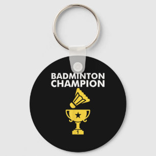 Badminton Kampioen Birdie Kleding Sleutelhanger