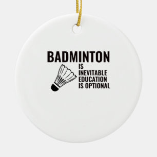 badminton keramisch ornament
