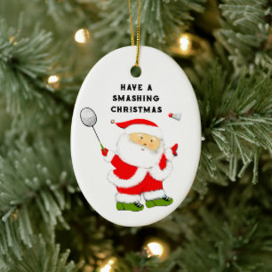 Badminton Kerst Collectible Keramische Versiering Keramisch Ornament