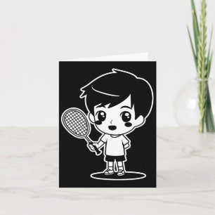 Badminton Kind Cartoon Racquet Sport Shuttle Kaart