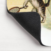 Badminton Kittens Vintage Kunst Muismat (Hoek)