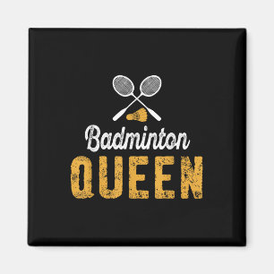 Badminton Koningin Moeder Grappige Badminton Liefh Magneet
